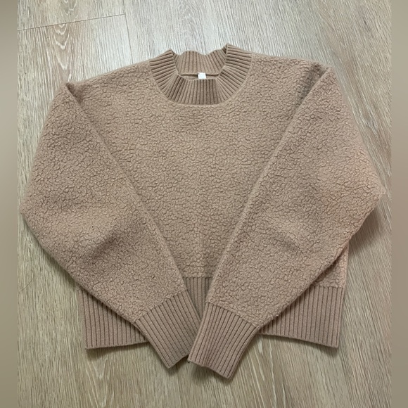 Aritzia babaton boucle brown sweater size xxs - Picture 5 of 11